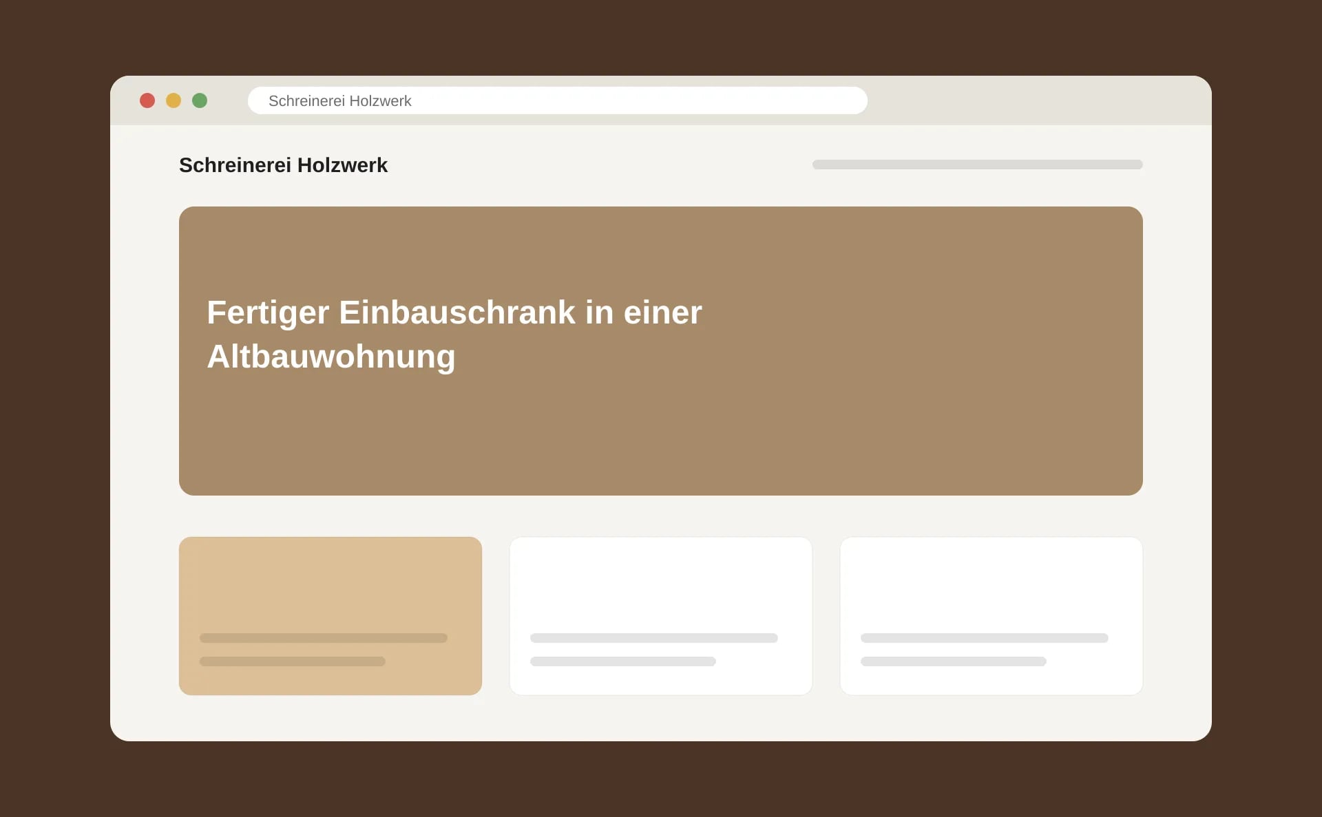 Schematische Ansicht: Fertiger Einbauschrank in einer Altbauwohnung